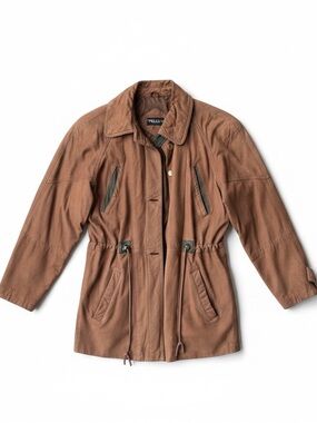 Brown Suede 80s Jacket